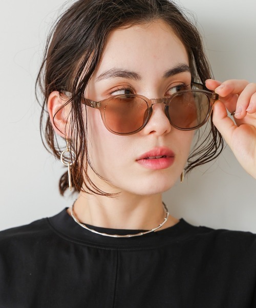 Bou Jeloud(ブージュルード)の「UVシアーサングラス(サングラス・レディース・ブラック/ブラウン・ONESIZE)」の2枚目の写真