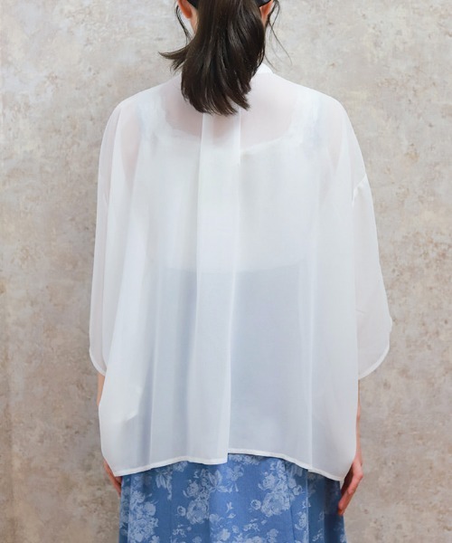axes femme(アクシーズファム)の「エンブロイダリーシャツ(シャツ/ブラウス・レディース・ホワイト/ブラック/ブルーグリーン・FREE)」の17枚目の写真
