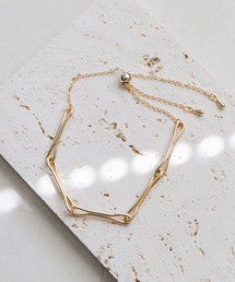 SMELLY | メタルデザインチェーンスライドブレスレット(ブレスレット)