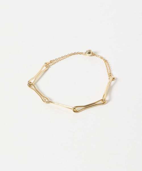 SMELLY（スメリー）の「メタルデザインチェーンスライドブレスレット（ブレスレット・レディース・ゴールド・-）」の6枚目の写真