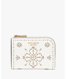 Kate Spade ラベル カラーブロック デニム スモール コンパクト ラベル カラーブロック デニム スモール コンパクト ウェブド