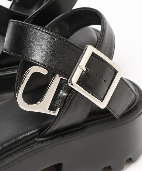 LEPSIM(レプシィム)の「フェイクレザー厚底サンダル 492672(サンダル・レディース・ブラック/ダークブラウン・MEDIUM/LARGE)」の18枚目の写真