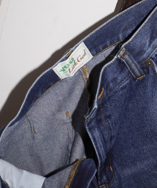 JOURNAL STANDARD(ジャーナルスタンダード)の「【YOU LOOK GOOD×JS】コードエンブロイダリーデニムパンツ(デニムパンツ・レディース・ブルー・36/38)」の4枚目の写真