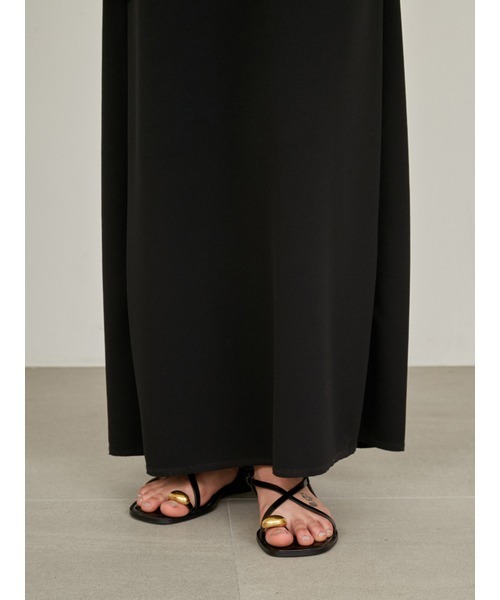 styling/（スタイリング）の「ジョーゼット2WAYロングワンピース（ワンピース・レディース・ブラック/カーキ・1/0）」の7枚目の写真