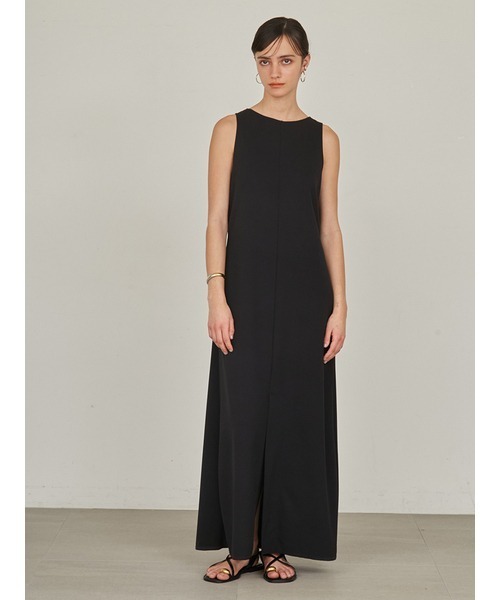 styling/（スタイリング）の「ジョーゼット2WAYロングワンピース（ワンピース・レディース・ブラック/カーキ・1/0）」の5枚目の写真