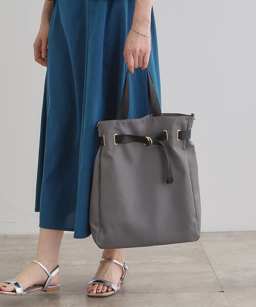 grove（グローブ）の「【晴れの日も雨の日も】撥水ベルト2WAYトート（トートバッグ・レディース・ダークグレー/ブラック/ライトベージュ・00）」の3枚目の写真