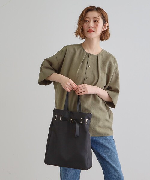 grove（グローブ）の「【晴れの日も雨の日も】撥水ベルト2WAYトート（トートバッグ・レディース・ダークグレー/ブラック/ライトベージュ・00）」の17枚目の写真