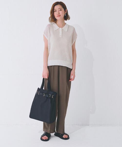 grove（グローブ）の「【晴れの日も雨の日も】撥水ベルト2WAYトート（トートバッグ・レディース・ダークグレー/ブラック/ライトベージュ・00）」の19枚目の写真