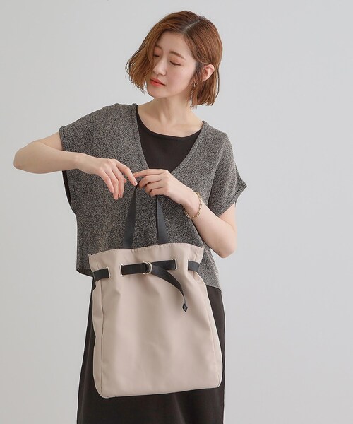 grove（グローブ）の「【晴れの日も雨の日も】撥水ベルト2WAYトート（トートバッグ・レディース・ダークグレー/ブラック/ライトベージュ・00）」の20枚目の写真