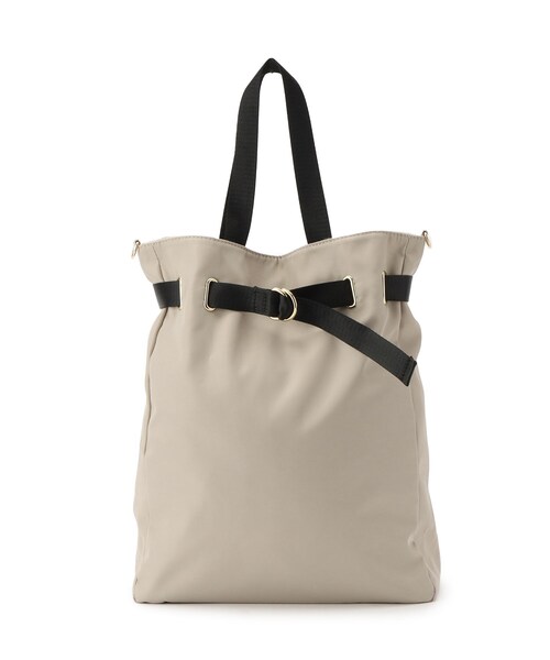 grove（グローブ）の「【晴れの日も雨の日も】撥水ベルト2WAYトート（トートバッグ・レディース・ダークグレー/ブラック/ライトベージュ・00）」の5枚目の写真