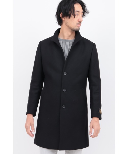 HIGH STREET（ハイストリート）の「MTRｶｼﾐｱｺﾝﾒﾙﾄﾝｽﾀﾝﾄﾞCT（ステンカラーコート・メンズ・ブラック/ベージュ・LL/L/S/M）」の3枚目の写真