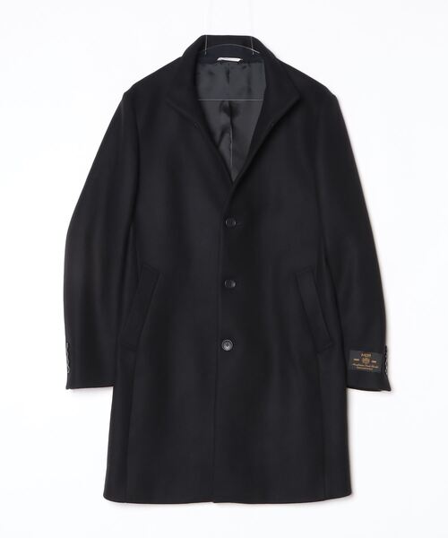 HIGH STREET（ハイストリート）の「MTRｶｼﾐｱｺﾝﾒﾙﾄﾝｽﾀﾝﾄﾞCT（ステンカラーコート・メンズ・ブラック/ベージュ・LL/L/S/M）」の5枚目の写真