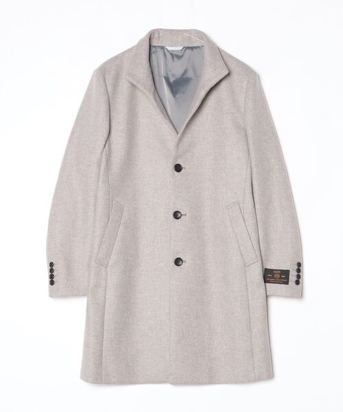 HIGH STREET（ハイストリート）の「MTRｶｼﾐｱｺﾝﾒﾙﾄﾝｽﾀﾝﾄﾞCT（ステンカラーコート・メンズ・ブラック/ベージュ・LL/L/S/M）」の13枚目の写真