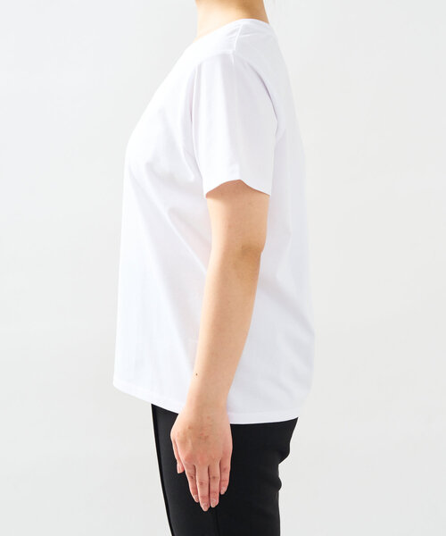 un dix cors(アンディコール)の「《接触冷感・吸水速乾》箔ラインロゴTシャツ(Tシャツ/カットソー・レディース・ブラック/ホワイト・FREE)」の15枚目の写真
