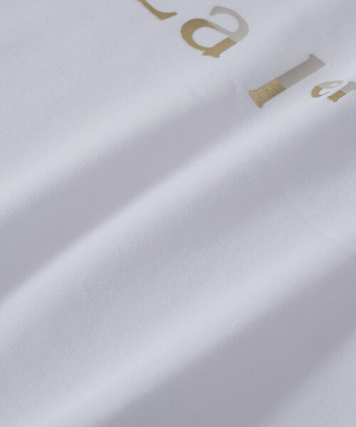 un dix cors(アンディコール)の「《接触冷感・吸水速乾》箔ラインロゴTシャツ(Tシャツ/カットソー・レディース・ブラック/ホワイト・FREE)」の20枚目の写真