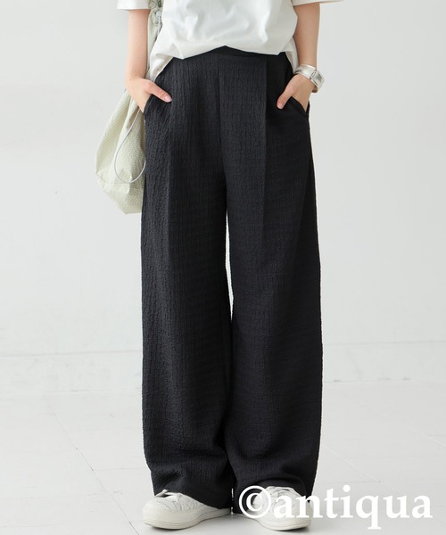 antiqua(アンティカ)の「膨れジャガードタックパンツ(その他パンツ・レディース・ブラック/ブルー・LARGE/MEDIUM)」の5枚目の写真