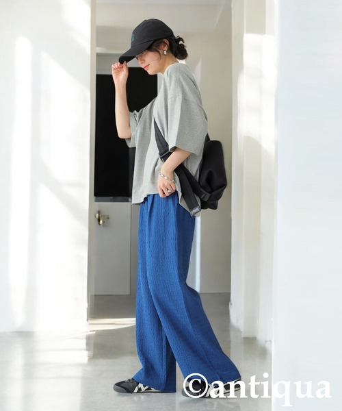 antiqua(アンティカ)の「膨れジャガードタックパンツ(その他パンツ・レディース・ブラック/ブルー・LARGE/MEDIUM)」の9枚目の写真