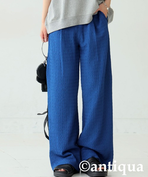 antiqua(アンティカ)の「膨れジャガードタックパンツ(その他パンツ・レディース・ブラック/ブルー・LARGE/MEDIUM)」の10枚目の写真
