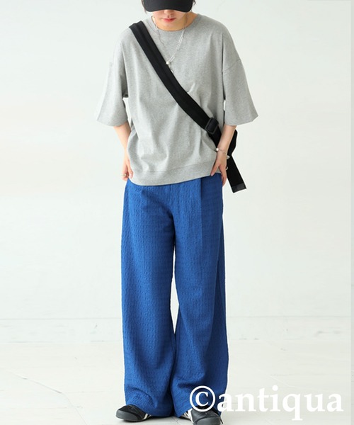 antiqua(アンティカ)の「膨れジャガードタックパンツ(その他パンツ・レディース・ブラック/ブルー・LARGE/MEDIUM)」の11枚目の写真