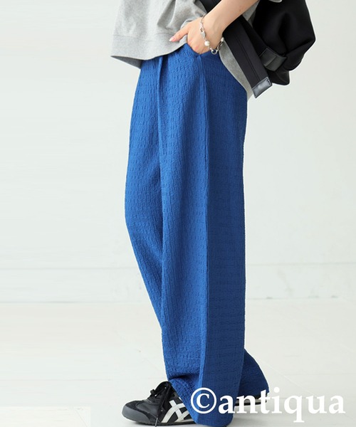 antiqua(アンティカ)の「膨れジャガードタックパンツ(その他パンツ・レディース・ブラック/ブルー・LARGE/MEDIUM)」の12枚目の写真
