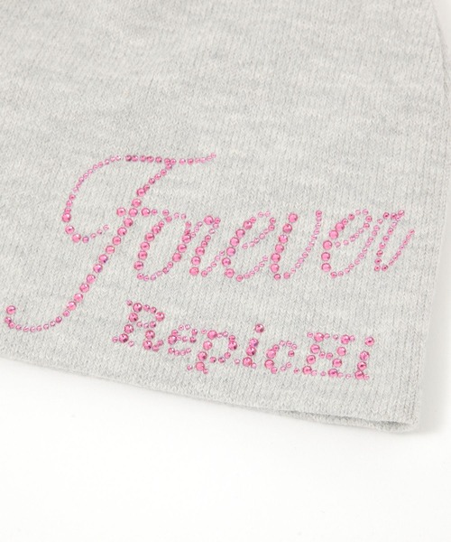 repipi armario（レピピ アルマリオ）の「【HOnOKAコラボ】ラインストーンビーニー（ニットキャップ/ビーニー・キッズ・グレー/ブラック・FREE）」の11枚目の写真