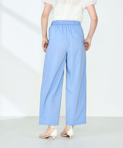 NOLLEY’S（ノーリーズ）の「《セットアップ対応》撥水ストレッチタフタツータックパンツ（その他パンツ・レディース・ネイビー/ライトブルー・38/36）」の21枚目の写真