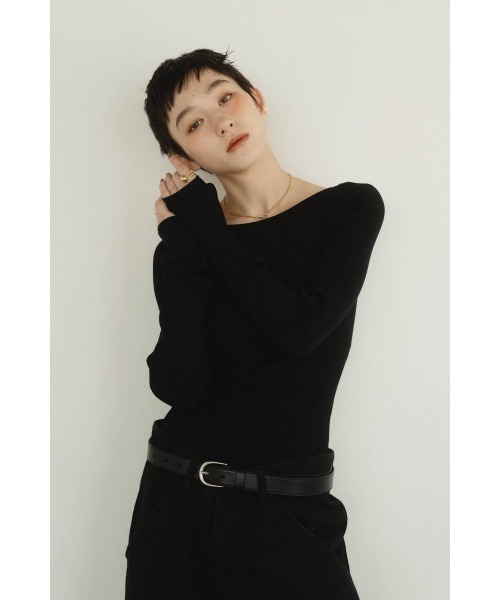 Knuth Marf（クヌースマーフ）の「cup in boat neck knit（ニット/セーター・レディース・レッド/ホワイト/ブラック・FREE）」の11枚目の写真