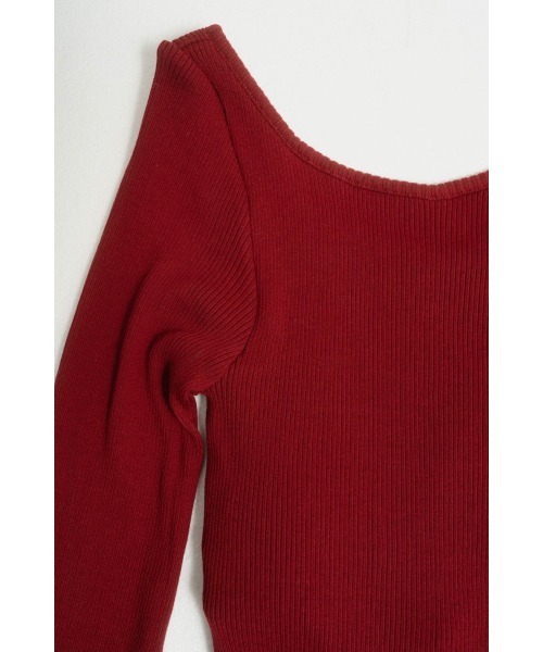 Knuth Marf（クヌースマーフ）の「cup in boat neck knit（ニット/セーター・レディース・レッド/ホワイト/ブラック・FREE）」の15枚目の写真