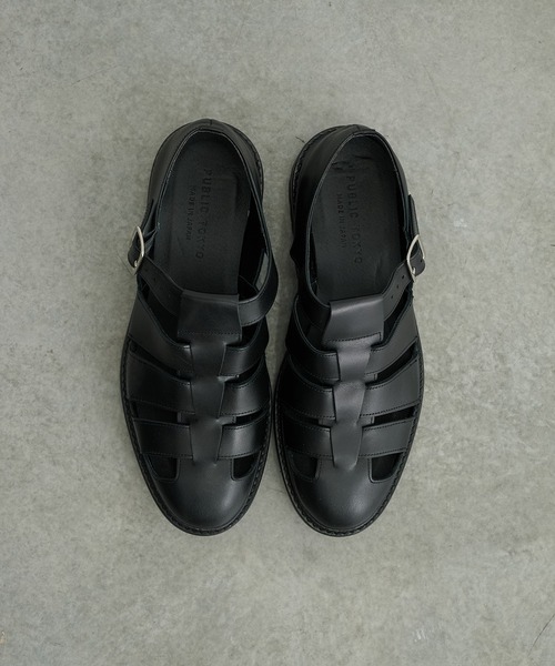 SCOTCHGARDグルカサンダル(1 BLACK): : メンズ｜PUBLIC TOKYO