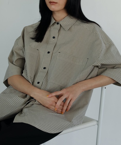グランドセール 漫画 Check Over Shirts（シャツ/ブラウス）｜anuke（アンヌーク）の トップス