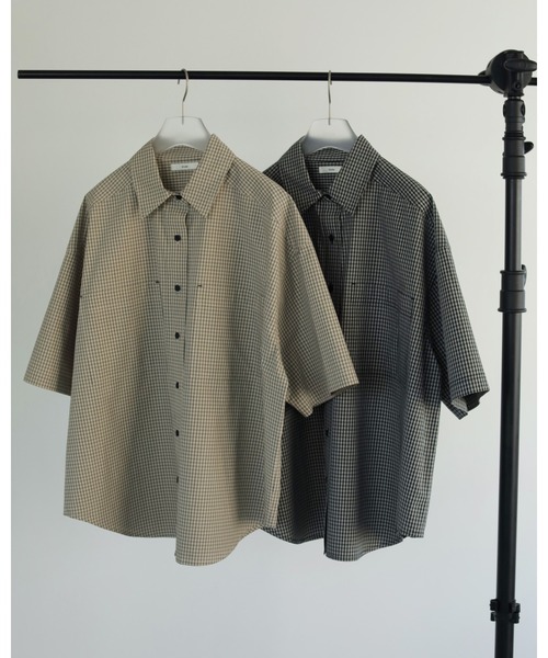 セール】Check Over Shirts（シャツ/ブラウス）｜anuke