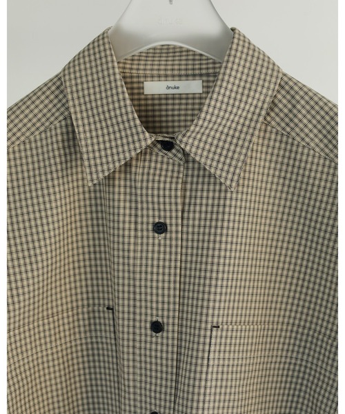 セール】Check Over Shirts（シャツ/ブラウス）｜anuke