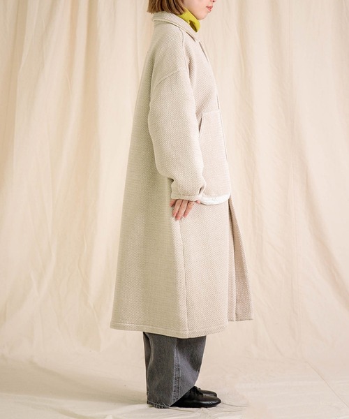 Brocante（ブロカント）の「[Brocante / ブロカント] オリジナルツイード ウーブリエコート（その他アウター・レディース・ブラック/ベージュ・2）」の11枚目の写真