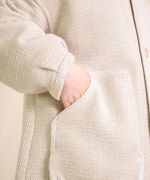 Brocante（ブロカント）の「[Brocante / ブロカント] オリジナルツイード ウーブリエコート（その他アウター・レディース・ブラック/ベージュ・2）」の14枚目の写真