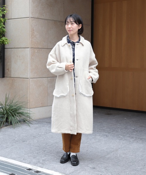 Brocante（ブロカント）の「[Brocante / ブロカント] オリジナルツイード ウーブリエコート（その他アウター・レディース・ブラック/ベージュ・2）」の18枚目の写真