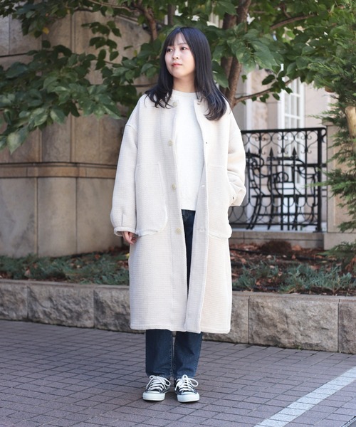 Brocante（ブロカント）の「[Brocante / ブロカント] オリジナルツイード ウーブリエコート（その他アウター・レディース・ブラック/ベージュ・2）」の19枚目の写真