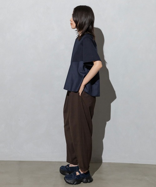 MARECHAL TERRE（マルシャルテル）の「タックギャザーパンツ【速乾】（その他パンツ・レディース・ライトベージュ/ブラック/グレー/ダークブラウン・SMALL/MEDIUM/LARGE）」の11枚目の写真