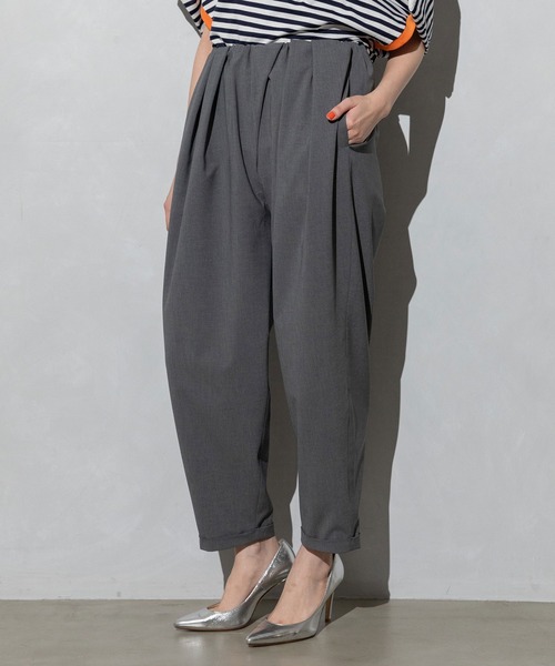 MARECHAL TERRE（マルシャルテル）の「タックギャザーパンツ【速乾】（その他パンツ・レディース・ライトベージュ/ブラック/グレー/ダークブラウン・SMALL/MEDIUM/LARGE）」の13枚目の写真