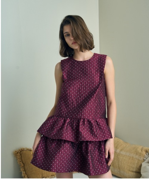 MISSONI★素敵！ジャカード編みミニワンピース Jacquard tiered mini one piece ジャガードティアードミニ