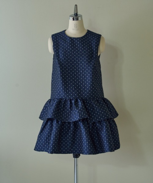 Jacquard tiered mini one piece ジャガードティアードミニ