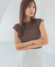 mysty woman | 2WAYプチハイニットフレンチスリーブ　575223(ニット/セーター)