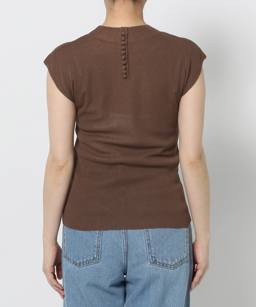 mysty woman（ミスティウーマン）の「2WAYプチハイニットフレンチスリーブ　575223（ニット/セーター・レディース・ブラウン/アイボリー/ブラック・FREE）」の20枚目の写真