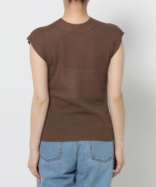 mysty woman（ミスティウーマン）の「2WAYプチハイニットフレンチスリーブ　575223（ニット/セーター・レディース・ブラウン/アイボリー/ブラック・FREE）」の13枚目の写真