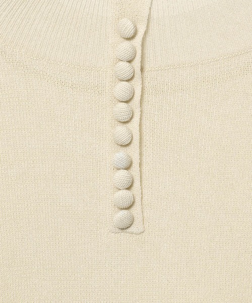 mysty woman（ミスティウーマン）の「2WAYプチハイニットフレンチスリーブ　575223（ニット/セーター・レディース・ブラウン/アイボリー/ブラック・FREE）」の12枚目の写真