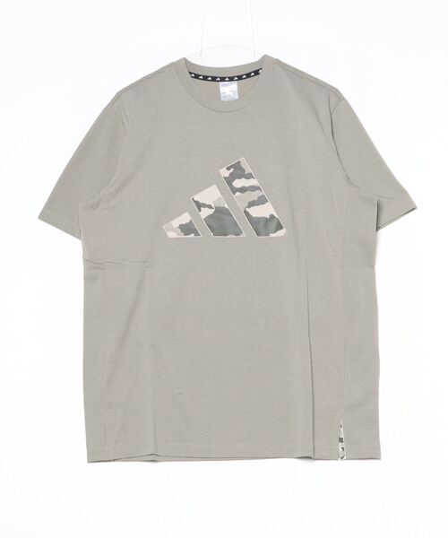 adidas（アディダス）の「アディダス adidas トレイン エッセンシャルズ カモグラフィック ロゴ（Tシャツ/カットソー・メンズ・グレー系その他/ブラック/グレー・S/M/L/LL/3L）」の3枚目の写真
