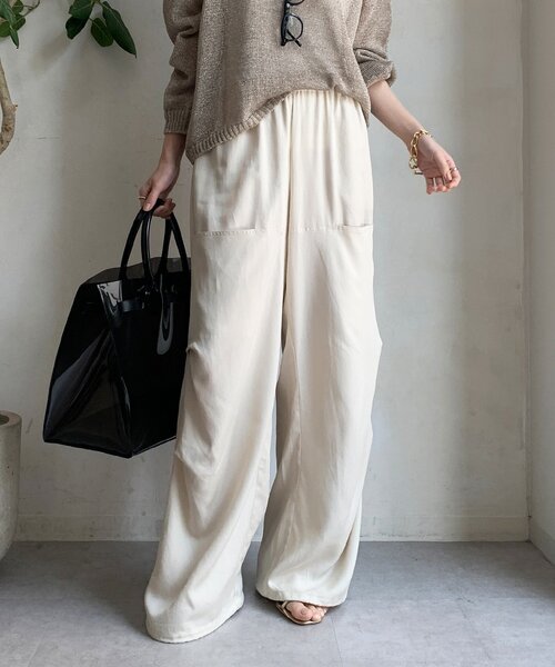 DouDou（ドゥドゥ）の「リヨセル2WAYカーゴパンツ（その他パンツ・レディース・ブラック/アイボリー/ピンク・FREE）」の11枚目の写真