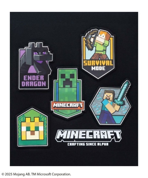 Mac-House（マックハウス）の「【MINECRAFT】 マインクラフト エンボスプリントTシャツ（Tシャツ/カットソー・キッズ・ブルー/ブラック・120/130/140/150）」の6枚目の写真