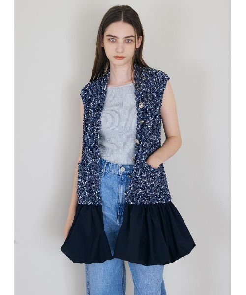 カップ付きリブキャミソール（キャミソール）｜COEL（コエル）の