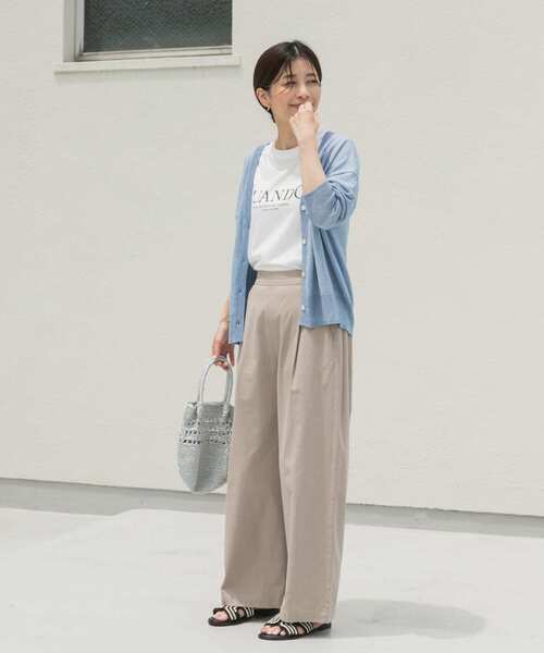 URBAN RESEARCH DOORS（アーバンリサーチドアーズ）の「ロゴプリントTシャツ（Tシャツ/カットソー・レディース・ネイビー/オフホワイト/ミント・MEDIUM）」の8枚目の写真