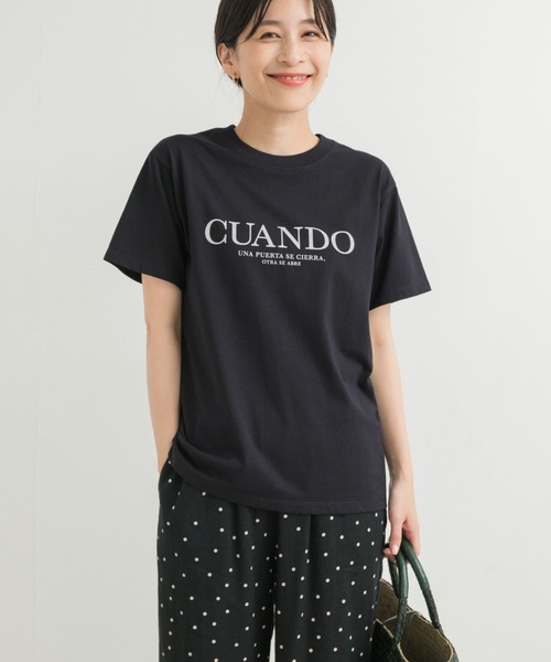 URBAN RESEARCH DOORS（アーバンリサーチドアーズ）の「ロゴプリントTシャツ（Tシャツ/カットソー・レディース・ネイビー/オフホワイト/ミント・MEDIUM）」の12枚目の写真
